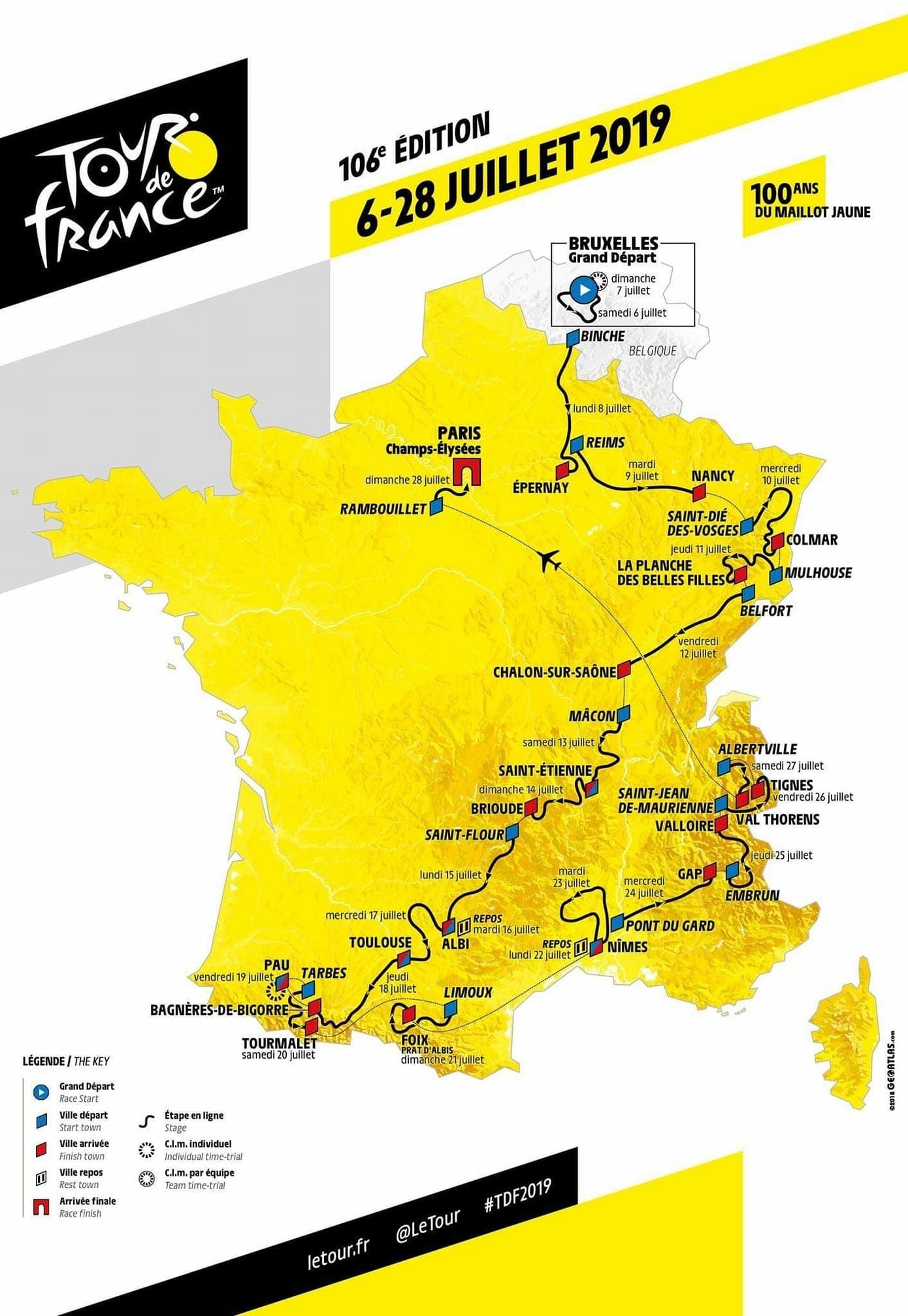 On décrypte le parcours du Tour de France 2019