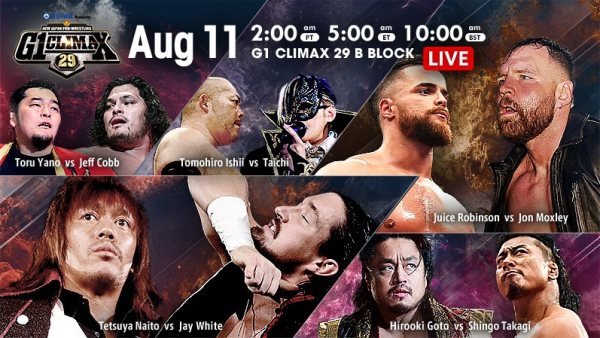 NJPW – G1 Climax 29, résultats de la dix-huitième journée