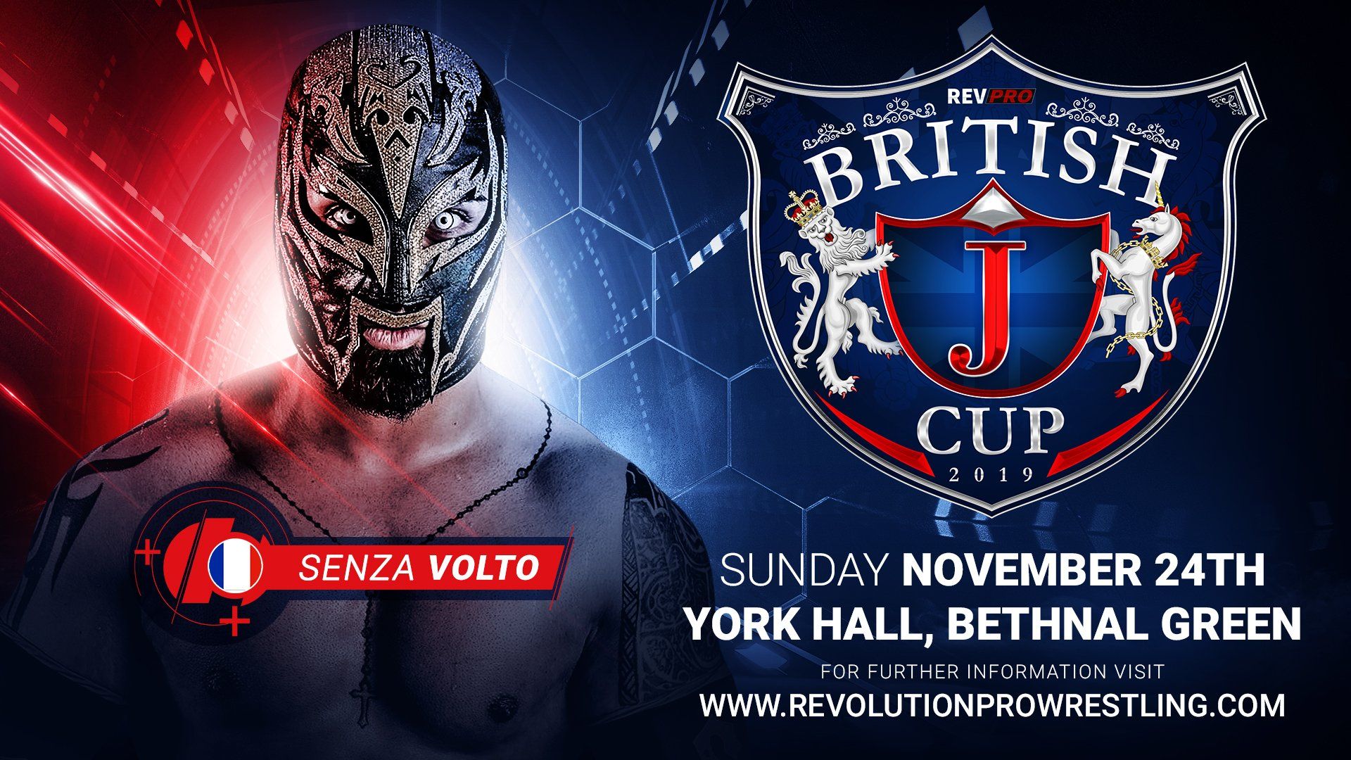 Senza Volto, participant de la British J-Cup de la RevPro