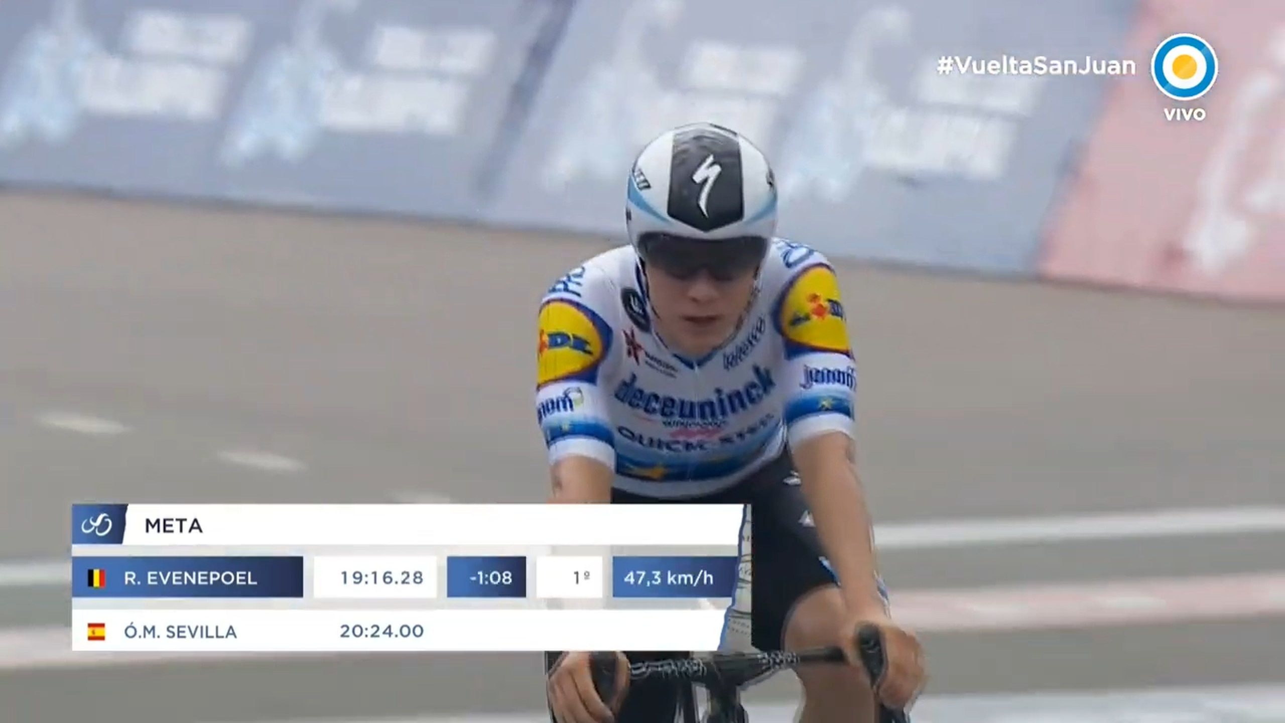 Remco Evenepoel gagne le chrono du Tour de San Juan