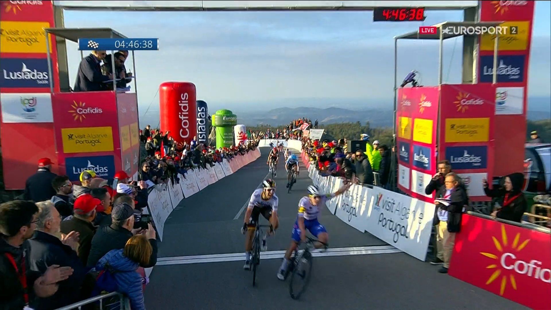 Remco Evenepoel gagne au Alto da Foia