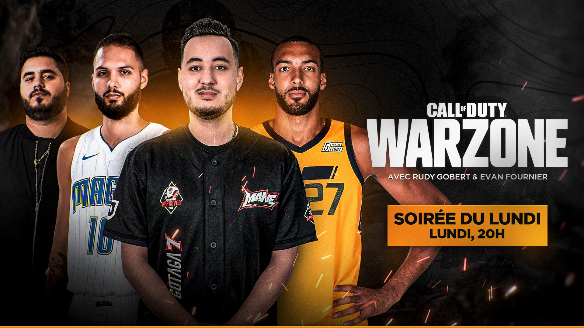 Rudy Gobert et Evan Fournier invités par Gotaga pour la soirée Warzone