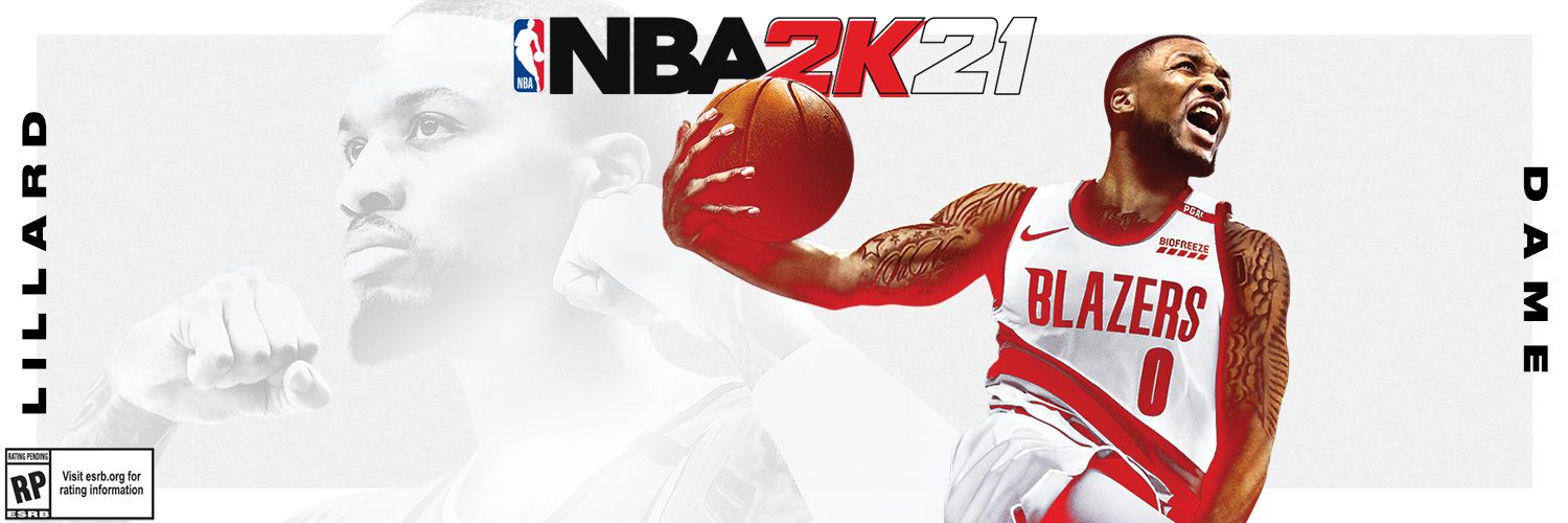 Damian Lillard sur la jaquette de NBA2K21