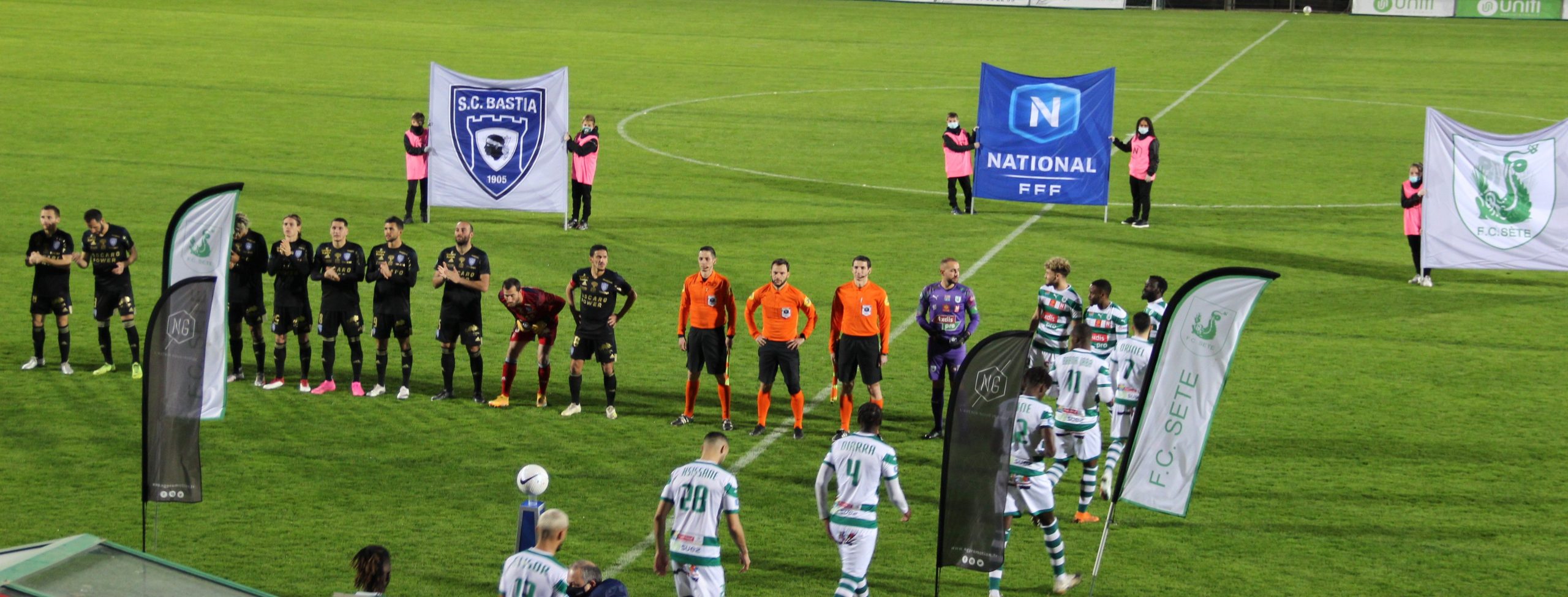 National (J22) : le FC Sète et le SC Bastia se quittent bons amis