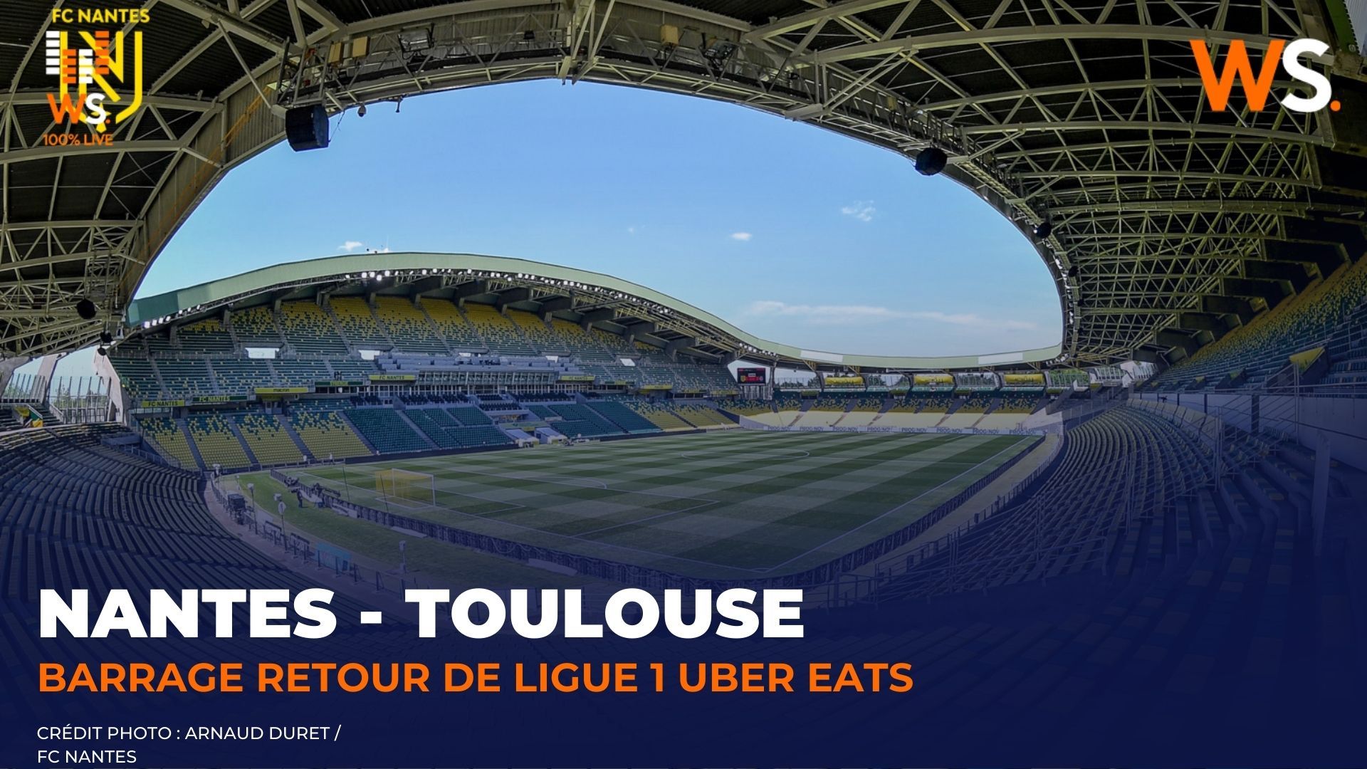 Suivez le barrage retour Nantes – Toulouse en direct sur We Sport