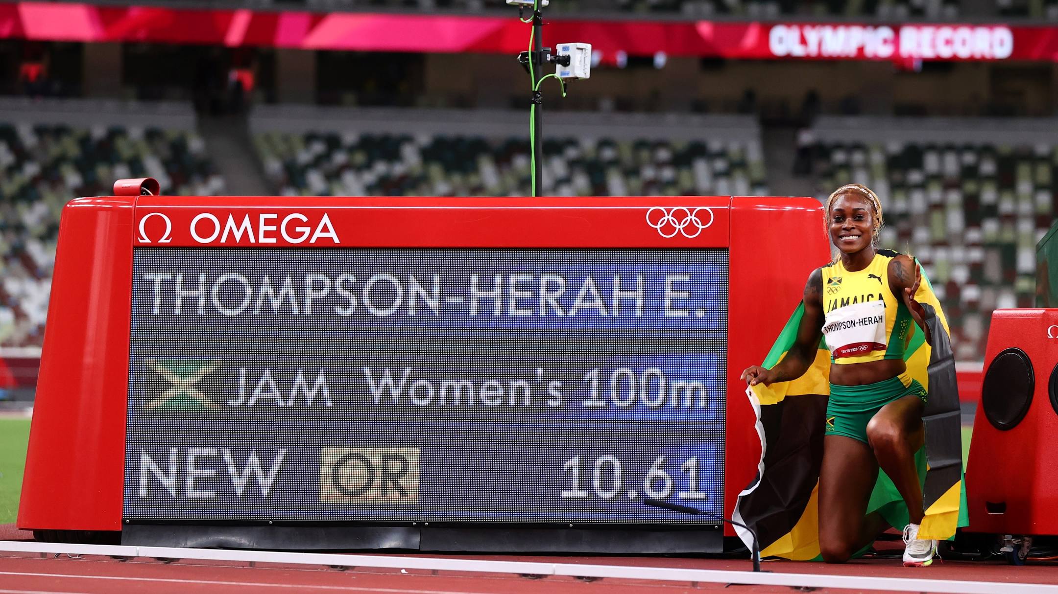 JO – Athlétisme : le titre et un record olympique sur 100 m pour Elaine Thompson