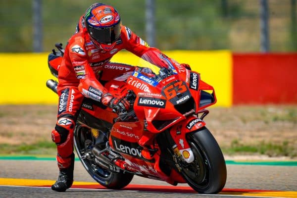 MotoGP – Bagnaia et Ducati en pole à Aragón !
