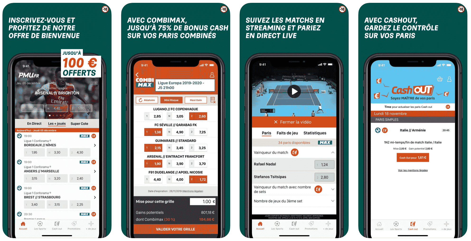 Application PMU Sport