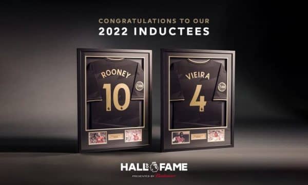 Rooney et Vieira entrent au Hall of Hame de la Premier League
