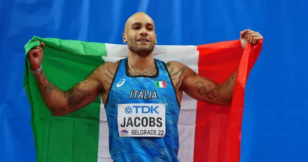 Marcell Jacobs décroche l’or aux championnats du monde d’athlétisme en salle
