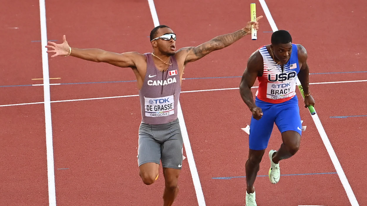 Résultats Mondiaux Athlétisme 2022 : le relais 4*100m Américain battu, Mayer dans les temps au décathlon