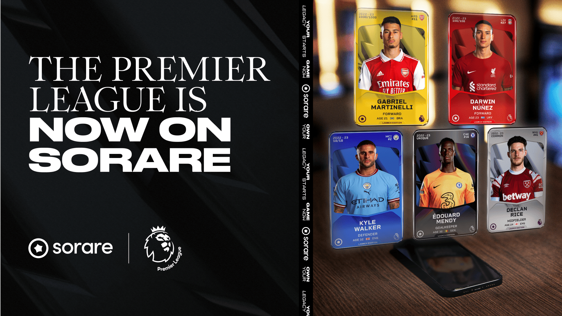 Sorare : la Premier League est enfin disponible !