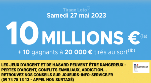 Loto du samedi 27 mai 2023 : heure du tirage, gains et pronostic